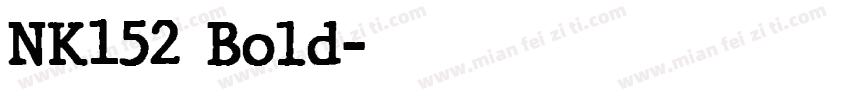 NK152 Bold字体转换